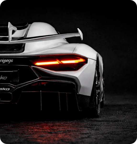 Koenigsegg rear view